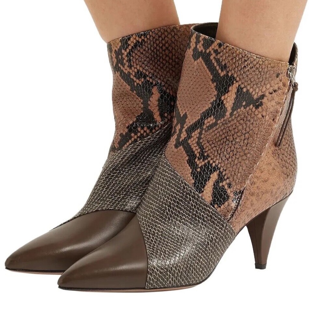ISABEL MARANT Leather Ankle Boots EU 38 US 8 - Picture 2 of 7